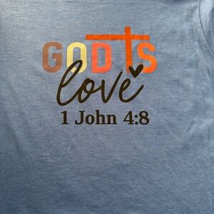 Blue God's Love Short Sleeve Tee